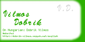 vilmos dobrik business card